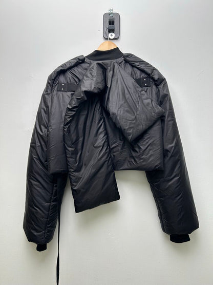 Preowned Rick Owens Black Bomber/Puffer Size Large