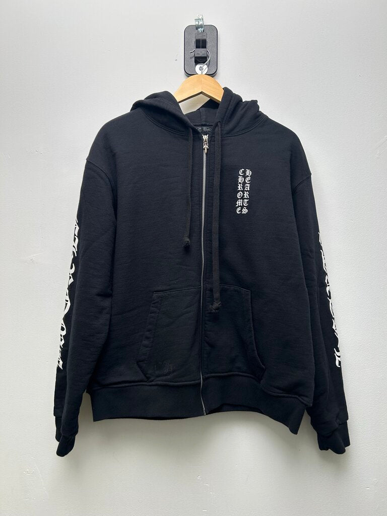 Preowned Chrome Hearts Black Thermal Lined Zip Size XL