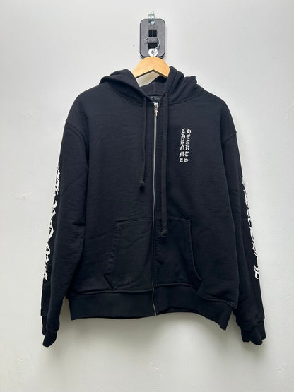 Preowned Chrome Hearts Black Thermal Lined Zip Size XL
