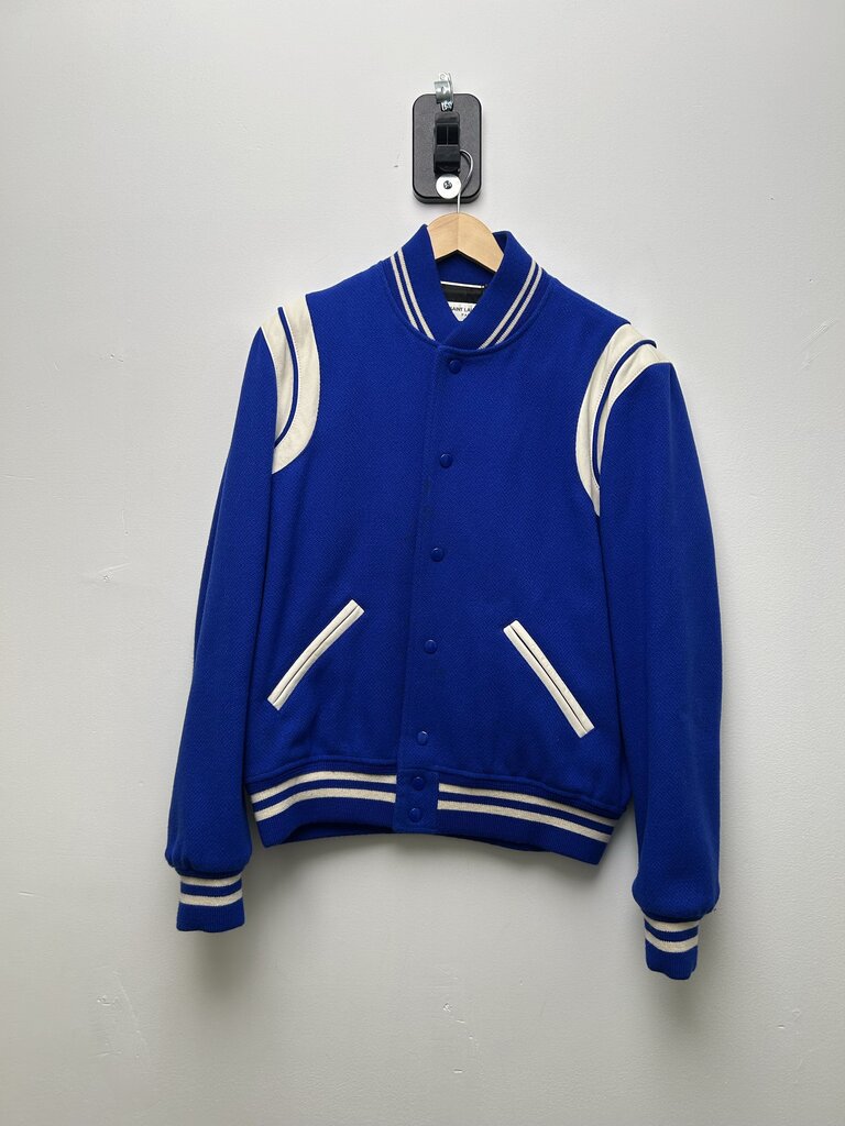 Preoned YSL Teddy Jacket Blue Size 48