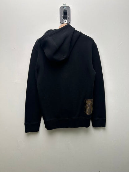 Preowned Louis Vuitton Black Pin Garment Patch Hoodie Sz.XL
