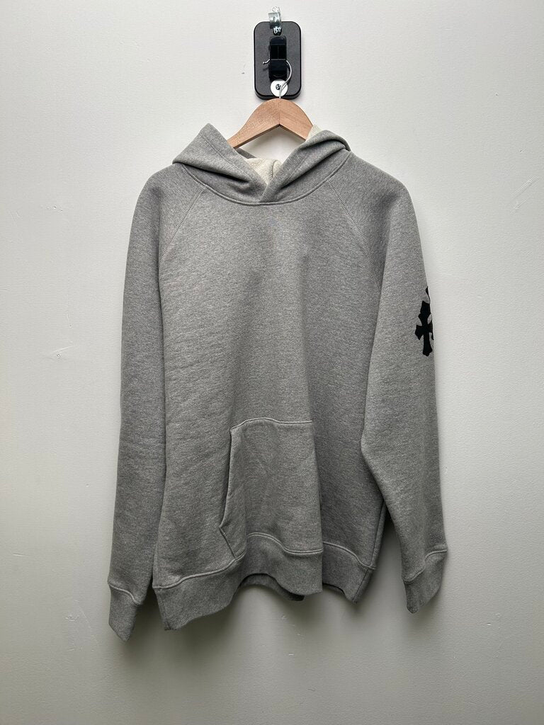 New Chrome Hearts Grey Black Paper Jam Hoodie Sz.Large