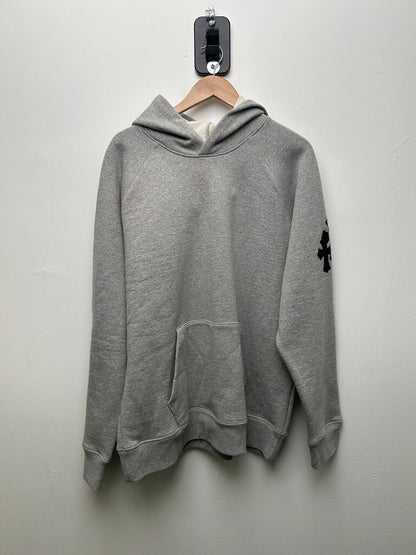 New Chrome Hearts Grey Black Paper Jam Hoodie Sz.Large