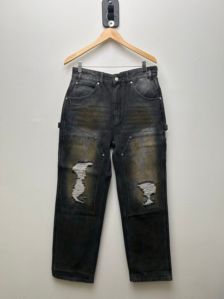 New Greedy Unit Multi Tag Black Denim size 32