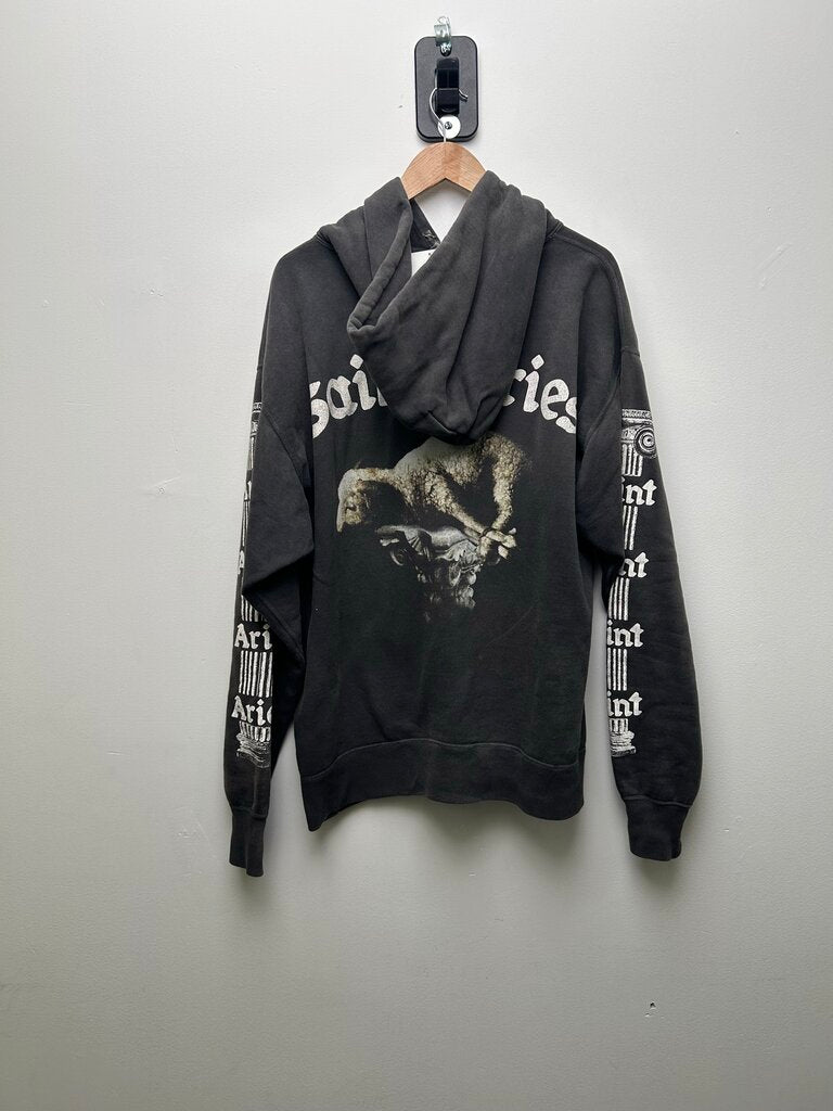 Preowned Saint Michael Aries Grey Hoodie Size XL