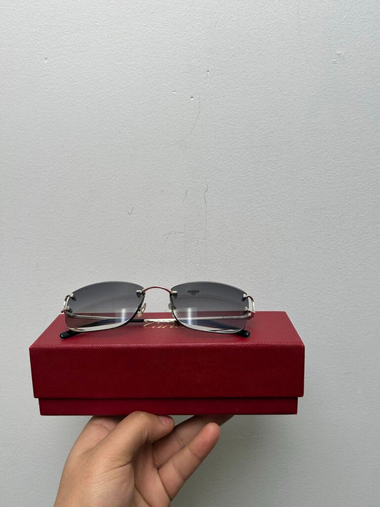 Preowned Cartier Metal Black Fade Lense