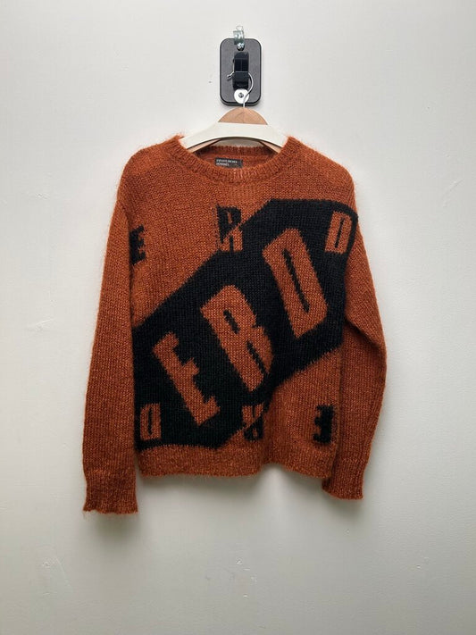 Preowned ERD Orange Sweater Size Small