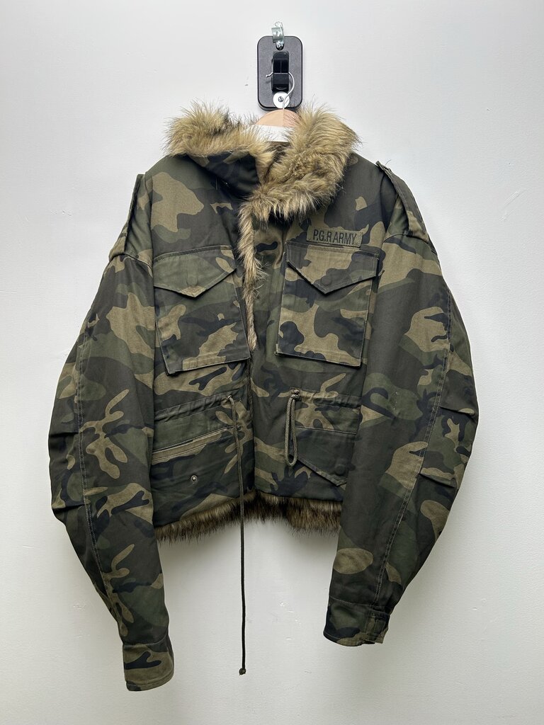 New Project GR Camo Parka Jacket Size 2