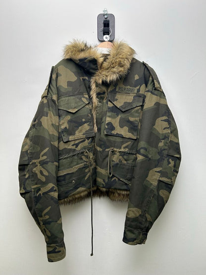 New Project GR Camo Parka Jacket Size 2