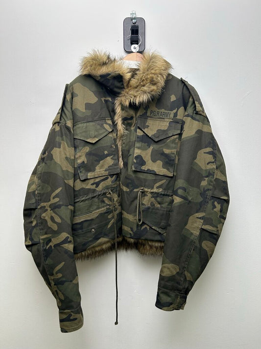 New Project GR Camo Parka Jacket Size 2