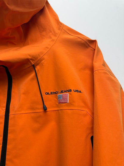 Preowned Gv Gallery Orange Glenci Rain Jacket Size Medium