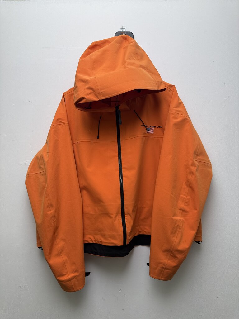 Preowned Gv Gallery Orange Glenci Rain Jacket Size Medium
