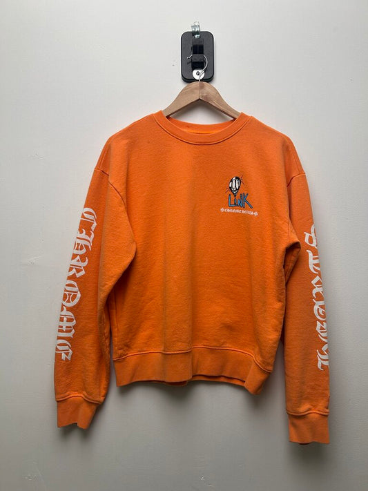 Preowned Chrome Heart Orange Matty Link Crewneck size M