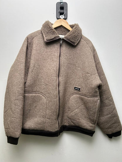 Miu Miu Brown Sherling Zip Up size XL