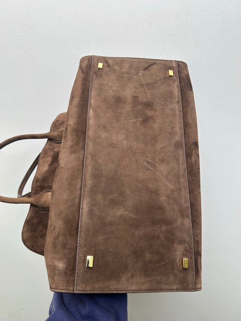 The Row Margaux Soft Suede Size 15 Bag