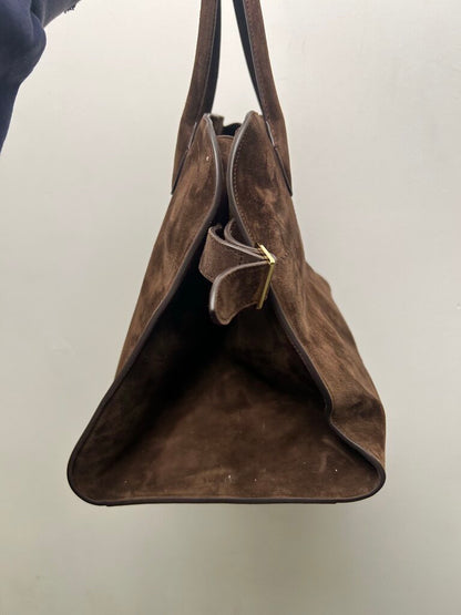 The Row Margaux Soft Suede Size 15 Bag