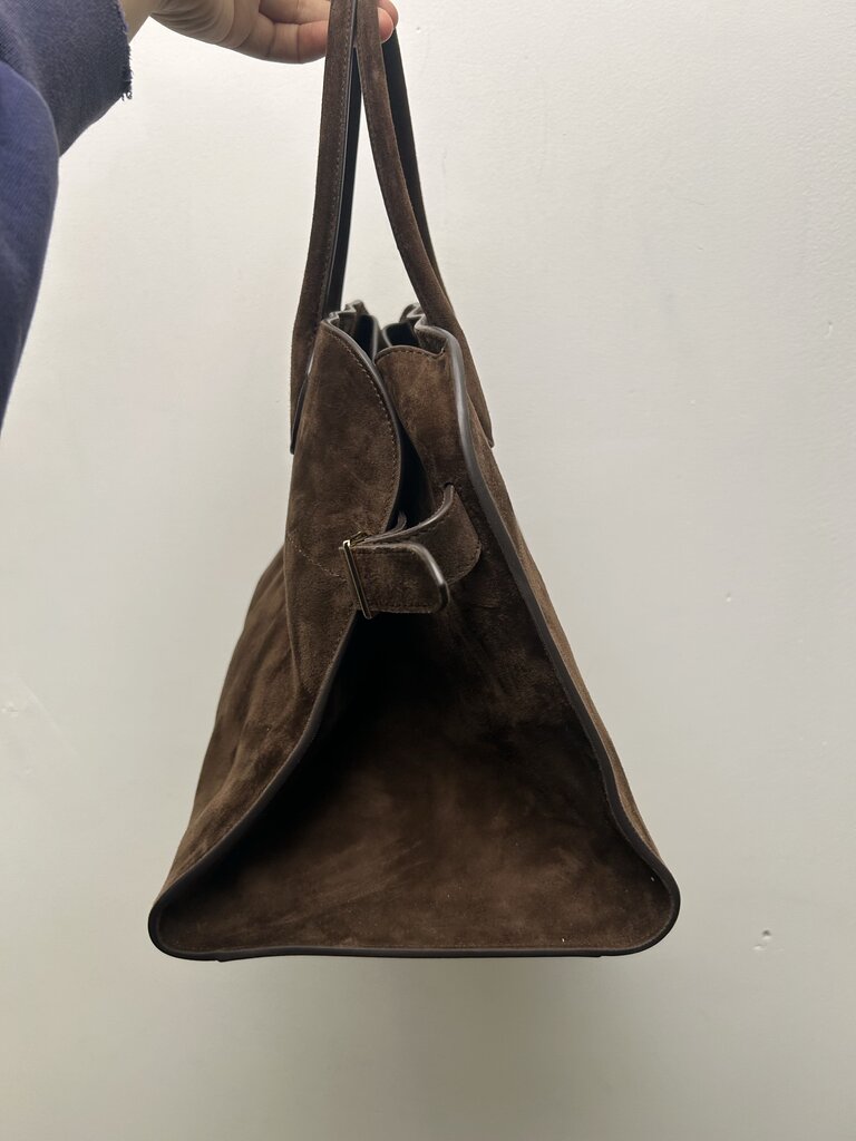 The Row Margaux Soft Suede Size 15 Bag