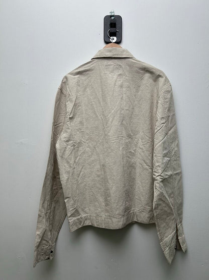 New Prada Tan Canvas Work Zip Up size XL