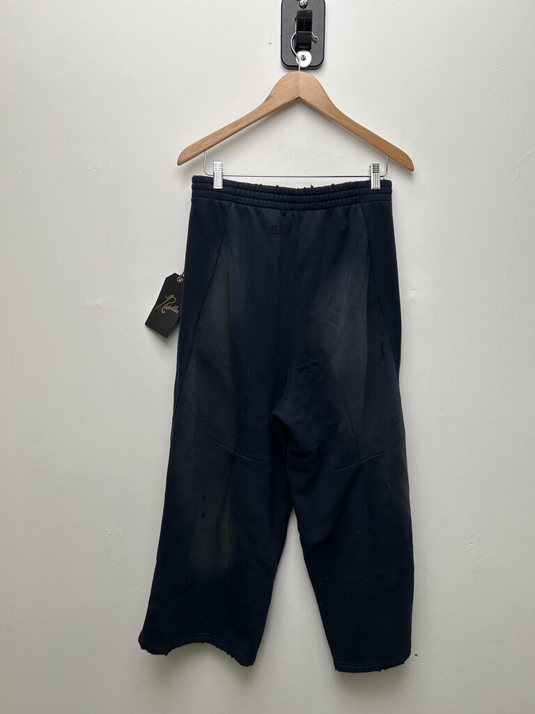 New Needles Cropped Navy Red Butterfly Sweatpants Sz.Small