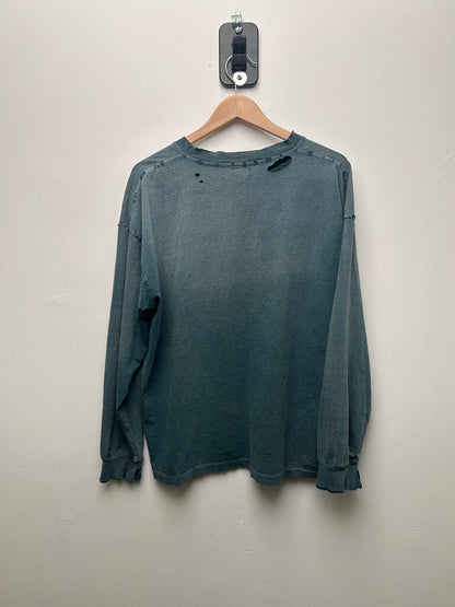New ERD Spell Out Distressed L/S size L