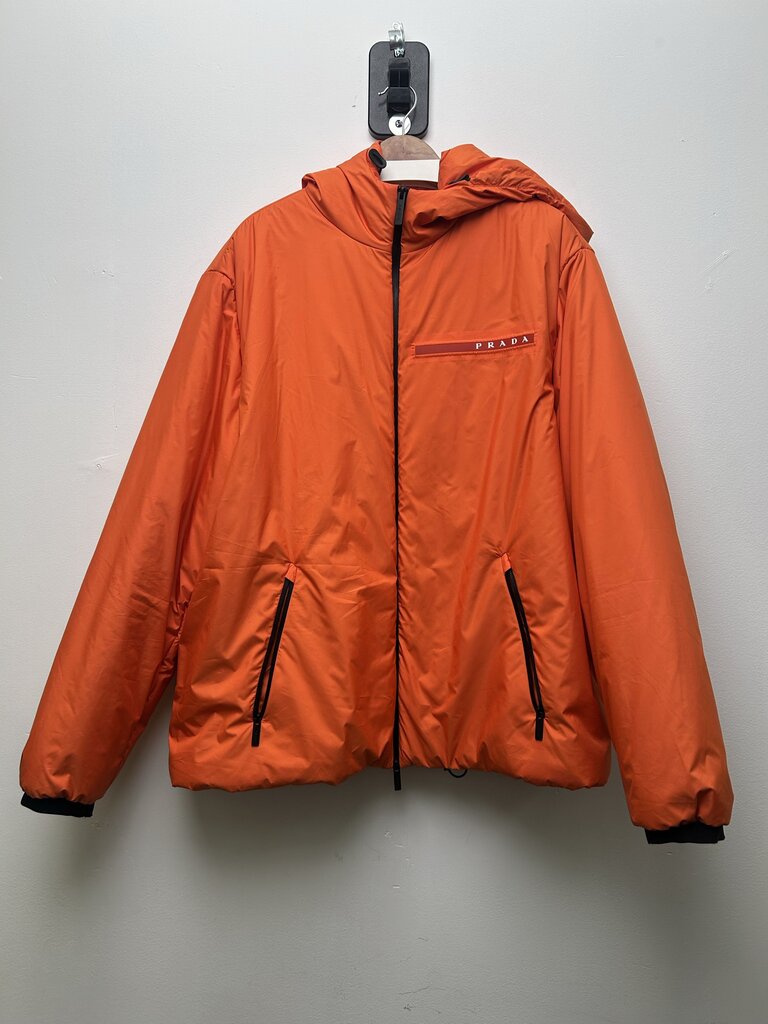 Preowned Prada Orange Round Puffy Jacket size 3XL