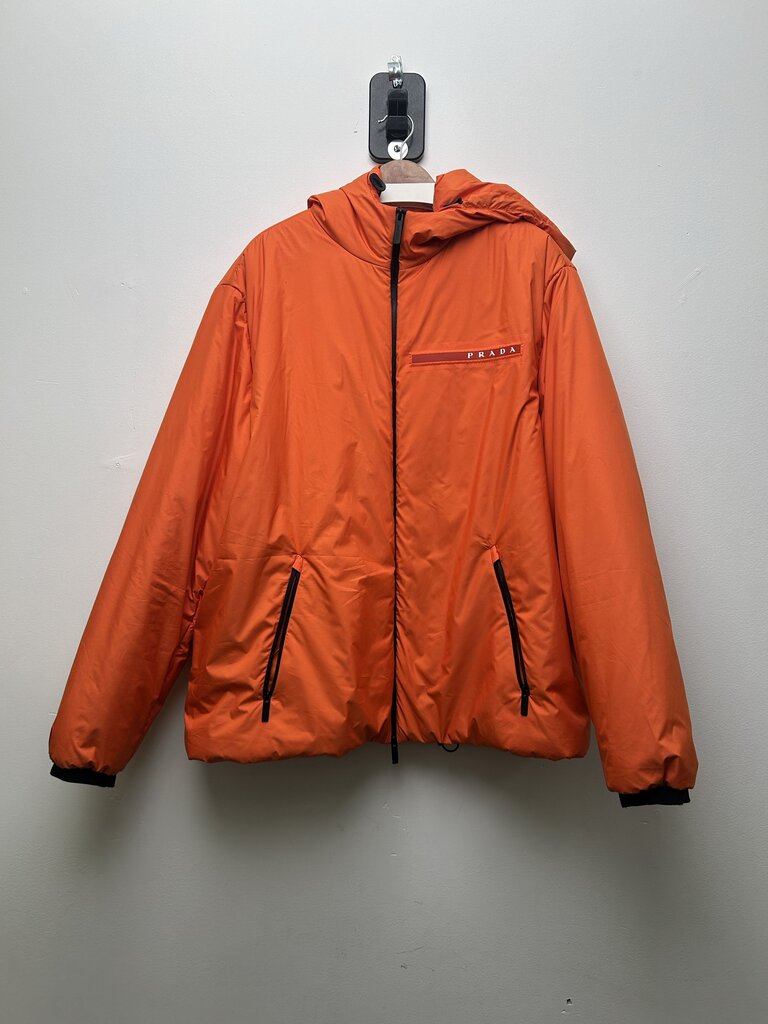 Preowned Prada Orange Round Puffy Jacket size 3XL
