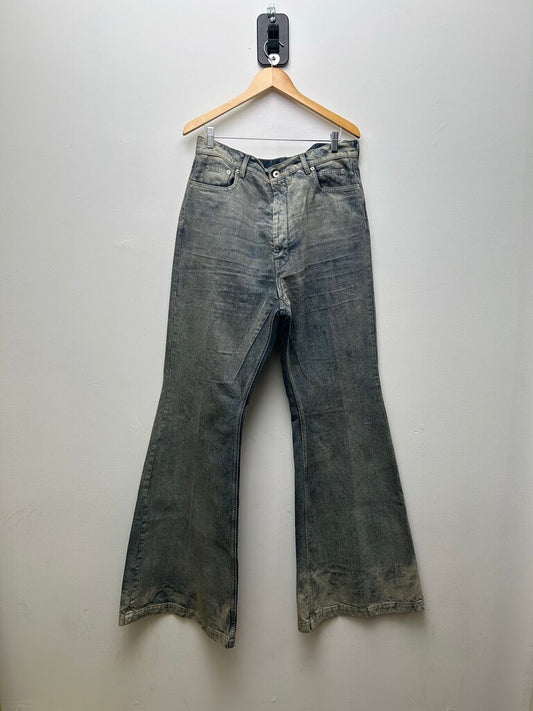 New Rick Owens Bela Flare Denim Jeans size 36