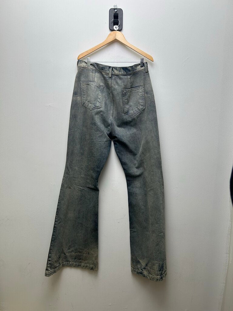New Rick Owens Bela Flare Denim Jeans size 36