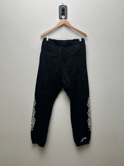Preowned Chrome Hearts Black Cross Monogram Sweats sz.Medium