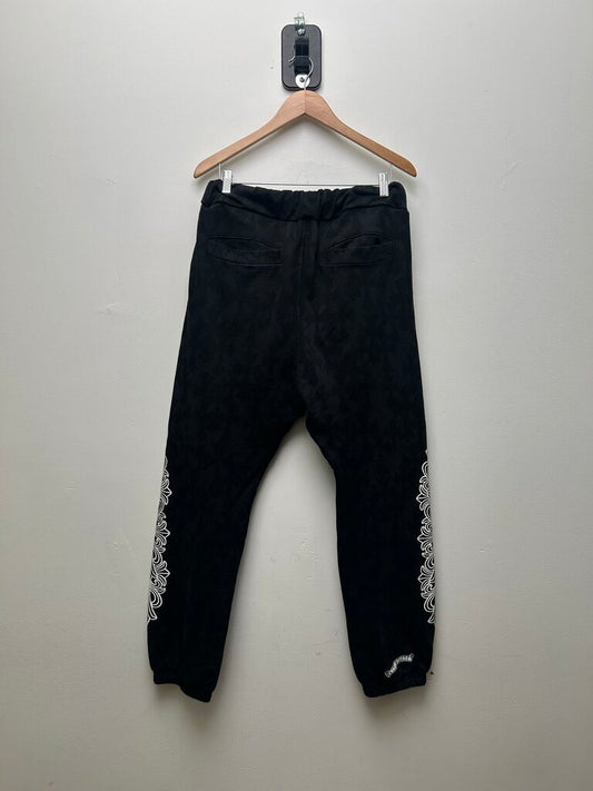 Preowned Chrome Hearts Black Cross Monogram Sweats sz.Medium