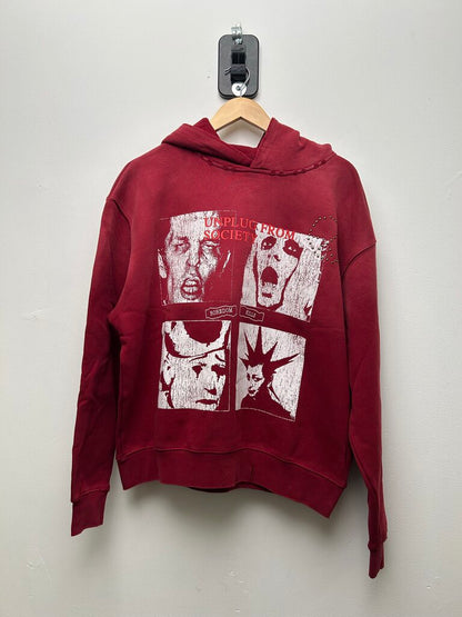 New Boredom Kills Unplug Red Hoodie size S