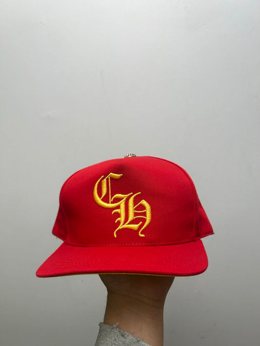 New Chrome Heart Red Yellow Baseball CH Hat