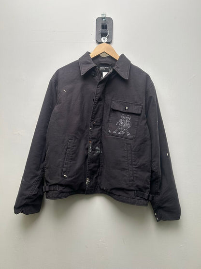 New ERD Study Paint Splatter Grey Work Jacket size M