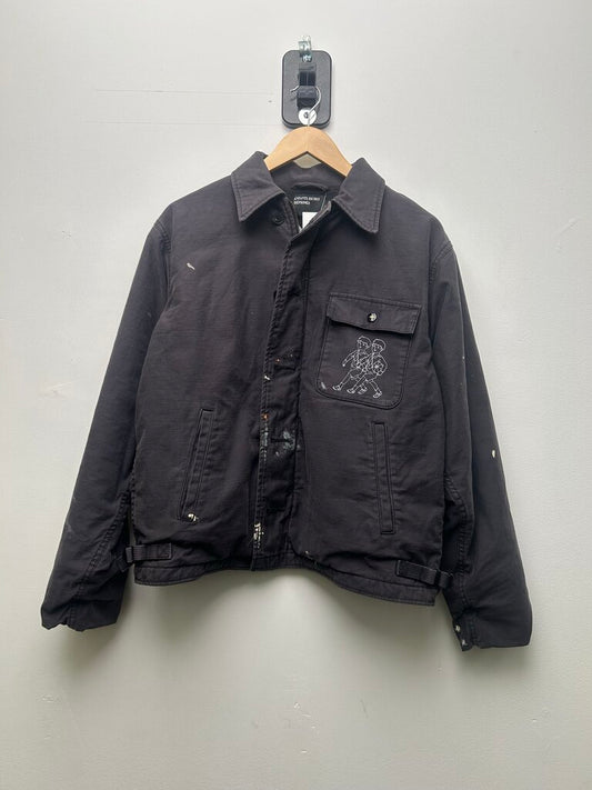 New ERD Study Paint Splatter Grey Work Jacket size M
