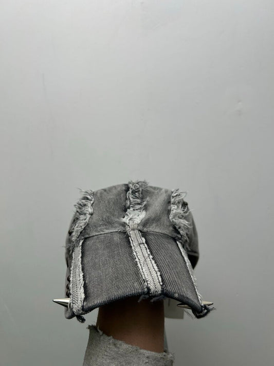 New Thug Club Distressed Grey Denim Hat