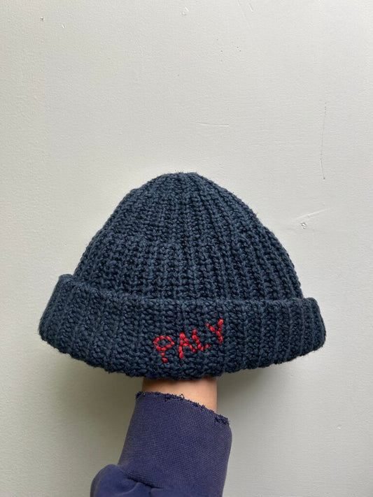 Paly Navy Knitted Beanie