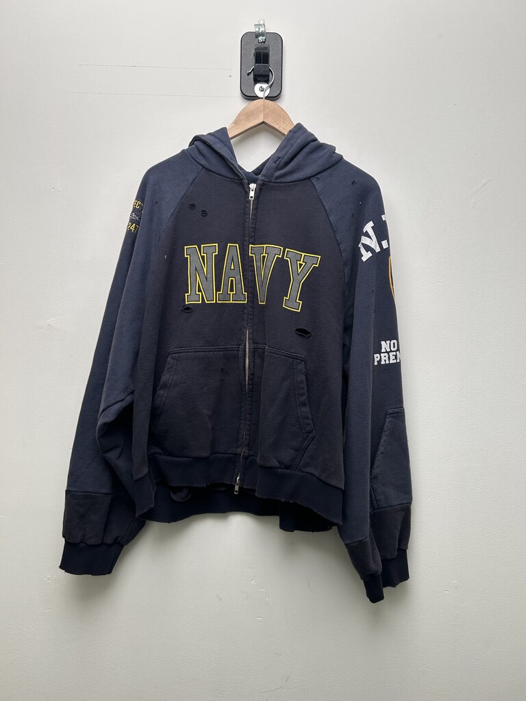New Project G/R Navy Zip Hoodie size 2(M/L)