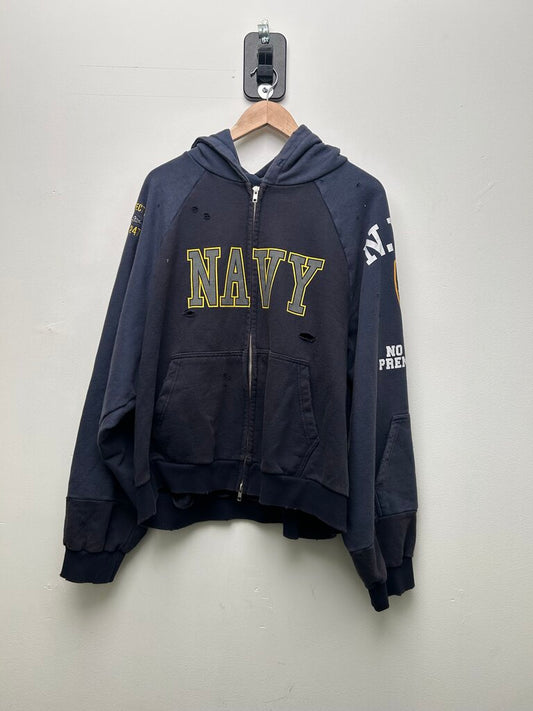 New Project G/R Navy Zip Hoodie size 2(M/L)