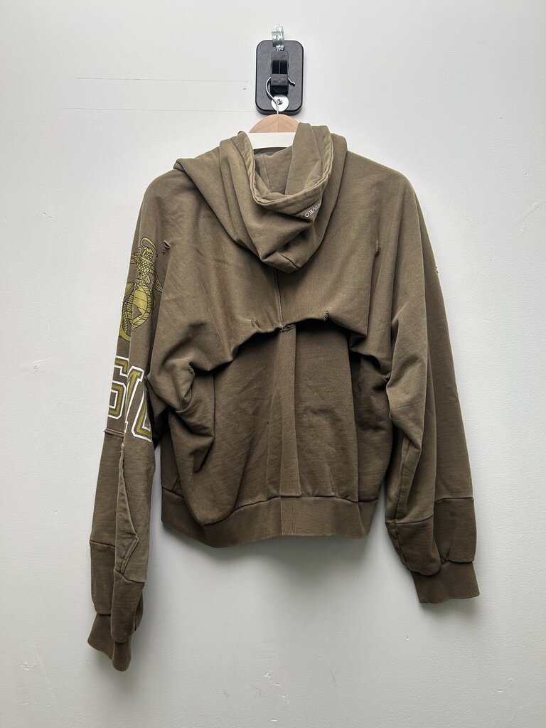 New Project G/R USMC Olive Zip Hoodie size 1(S/M)
