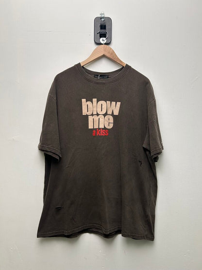 New Project G/R Blow Me Brown Tee size L