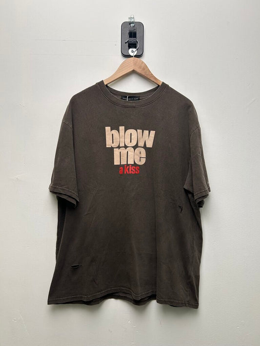 New Project G/R Blow Me Brown Tee size L
