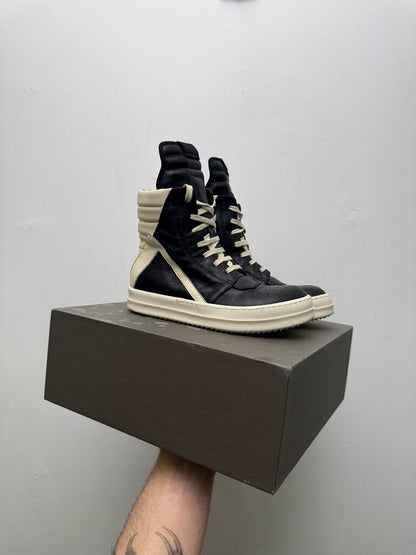 Preowned Rick Owens Black White Geobasket Sz.33 (1Y)