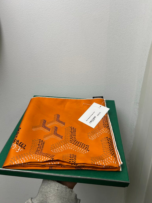 New Goyard Orange Scarf