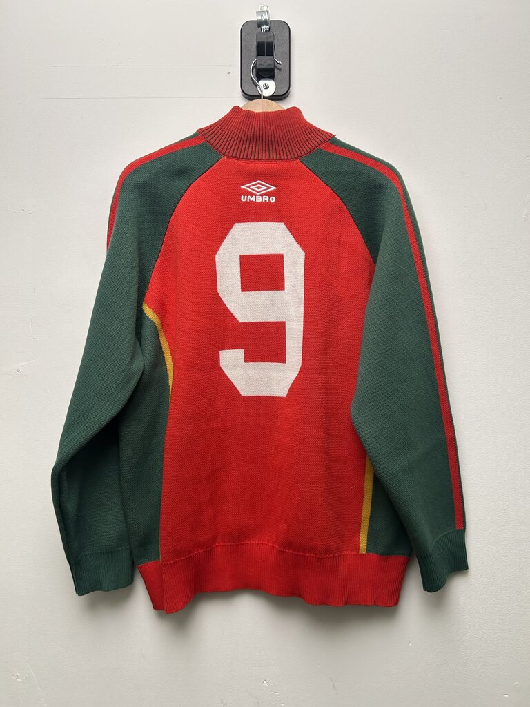 New Supreme Umbro Red Green Zip Up Sweater size M