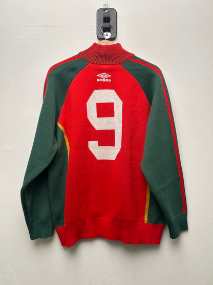 New Supreme Umbro Red Green Zip Up Sweater size M
