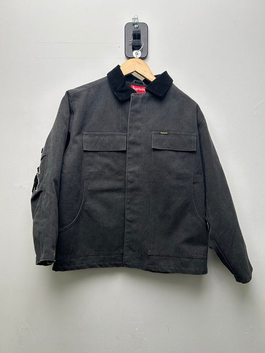 New Supreme Work Spell Out Black Sz.Small