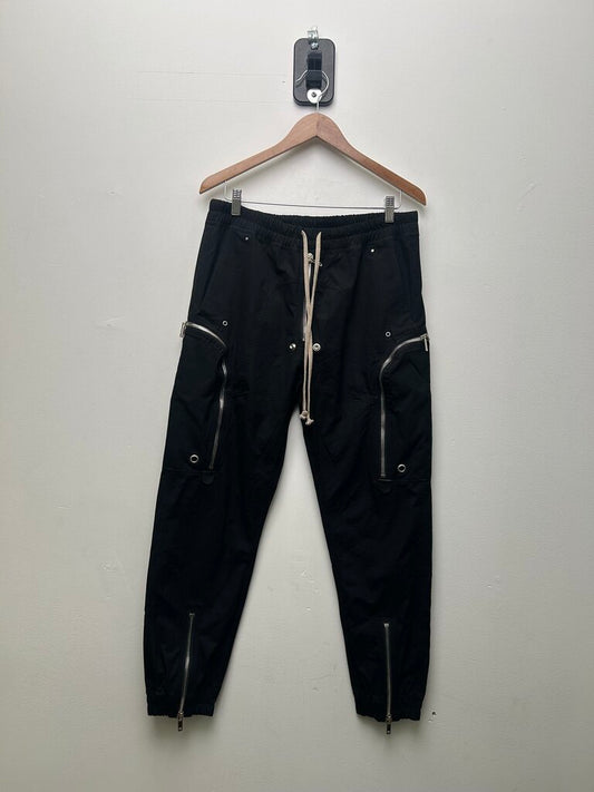 Preowned Rick Owens Black Zip Cargo Jogger size L/XL(34/36)