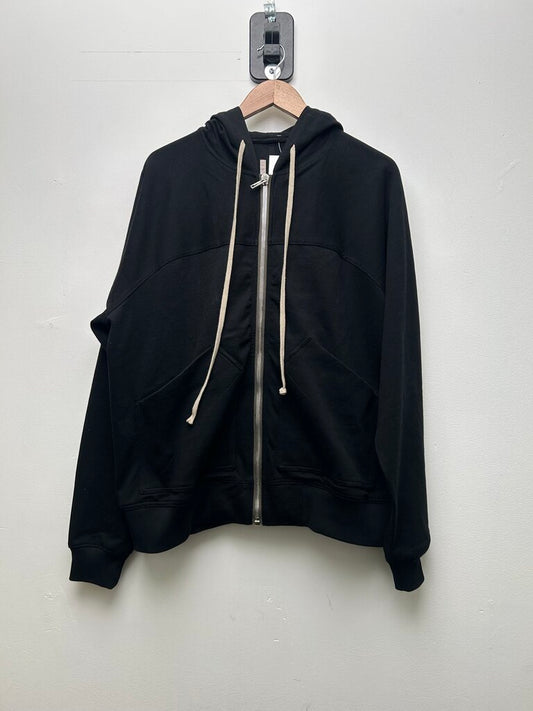 Preowned Rick Owens Black Zip Hoodie size L/XL