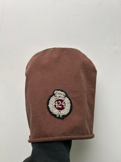 New 424 Brown Crest Beanie