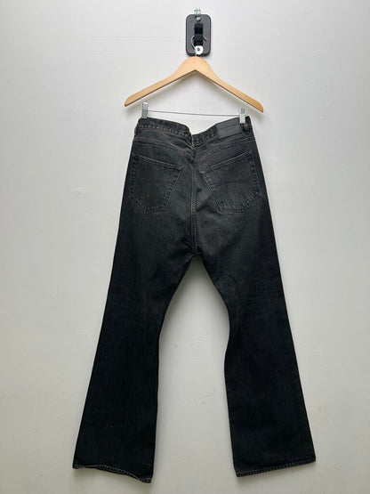New Balenciaga Black Washed Flair Denim Sz.32